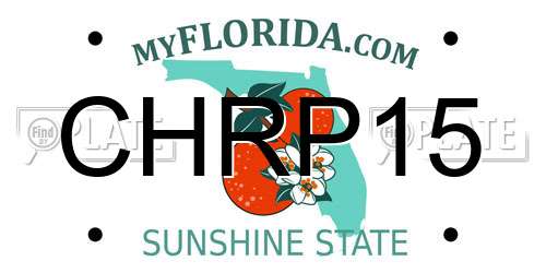 CHRP15 Florida License Plate