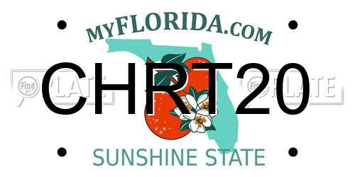 CHRT20 Florida License Plate