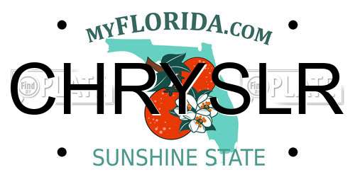 CHRYSLR Florida License Plate