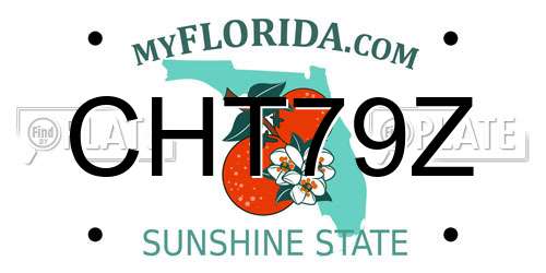 CHT79Z Florida License Plate