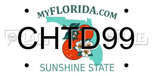 CHTD99 Florida License Plate
