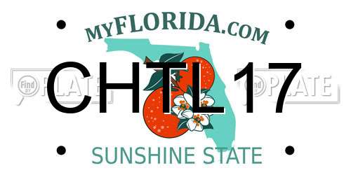 CHTL17 Florida License Plate