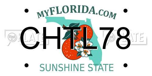 CHTL78 Florida License Plate