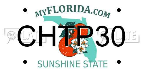 CHTP30 Florida License Plate