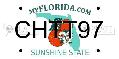 CHTT97 Florida License Plate