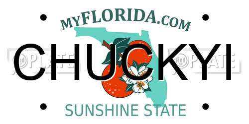 CHUCKYI Florida License Plate