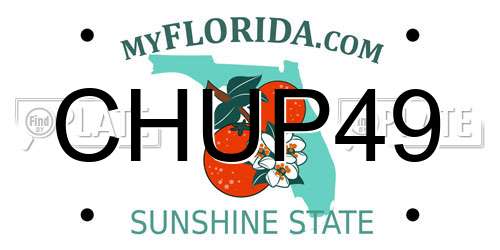 CHUP49 Florida License Plate