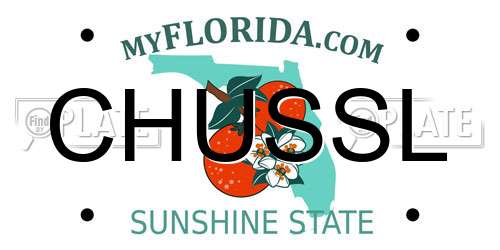 CHUSSL Florida License Plate