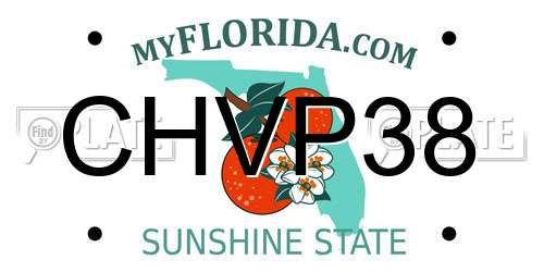 CHVP38 Florida License Plate