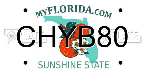 CHYB80 Florida License Plate