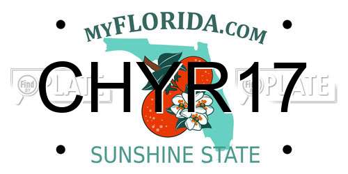 CHYR17 Florida License Plate