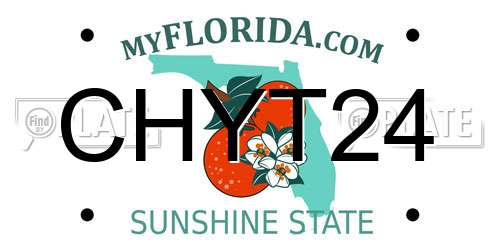 CHYT24 Florida License Plate