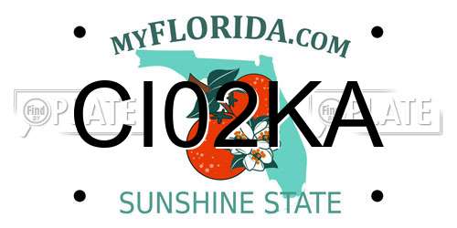 CI02KA Florida License Plate