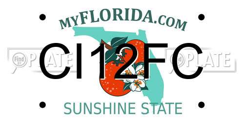 CI12FC Florida License Plate