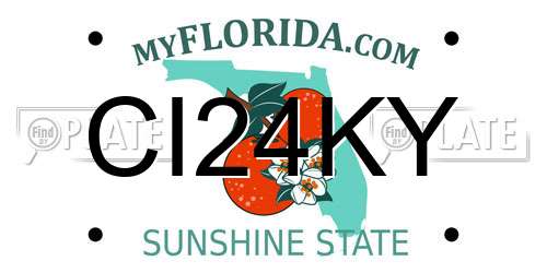 CI24KY Florida License Plate