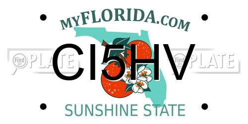CI5HV Florida License Plate