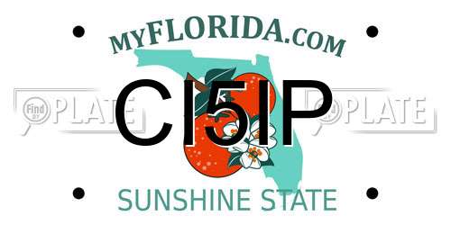 CI5IP Florida License Plate