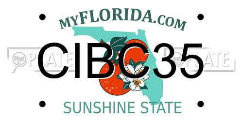 CIBC35 Florida License Plate