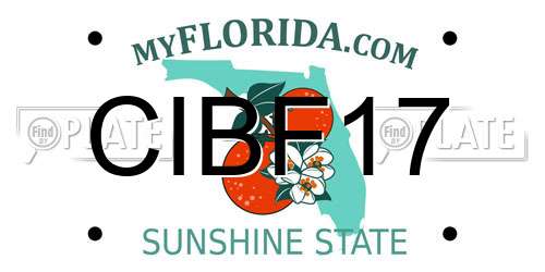CIBF17 Florida License Plate