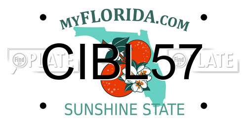 CIBL57 Florida License Plate