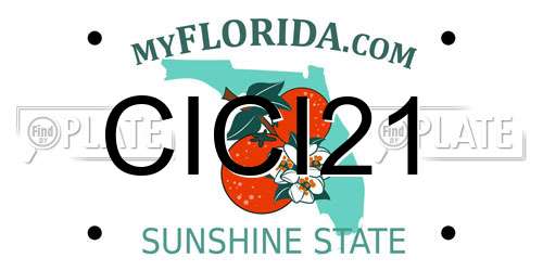 CICI21 Florida License Plate
