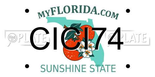 CICI74 Florida License Plate