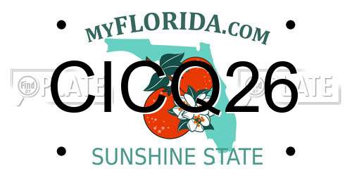 CICQ26 Florida License Plate