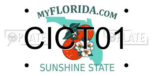 CICT01 Florida License Plate