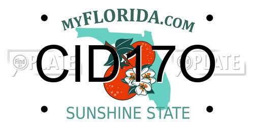 CID17O Florida License Plate