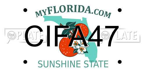 CIFA47 Florida License Plate