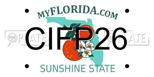 CIFP26 Florida License Plate