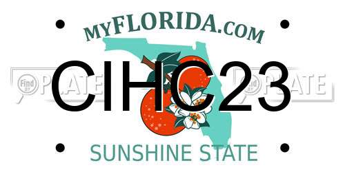 CIHC23 Florida License Plate