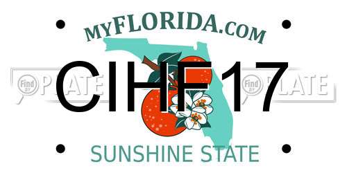 CIHF17 Florida License Plate