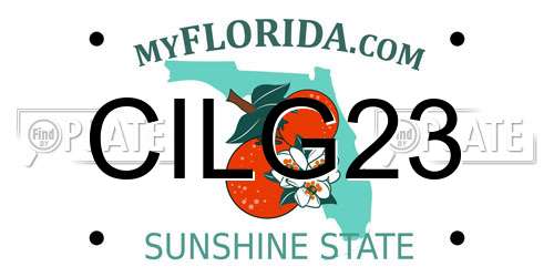 CILG23 Florida License Plate