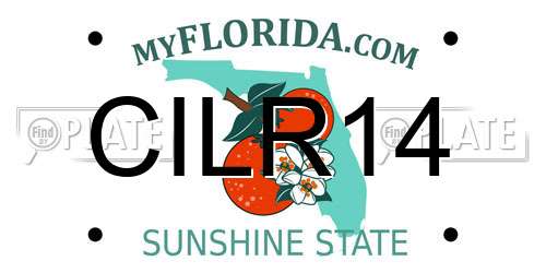CILR14 Florida License Plate