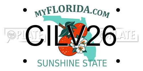 CILV26 Florida License Plate