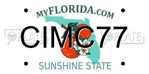 CIMC77 Florida License Plate