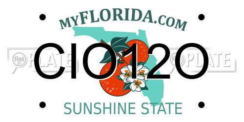 CIO12O Florida License Plate