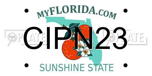 CIPN23 Florida License Plate