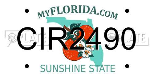 CIR2490 Florida License Plate