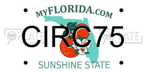 CIRC75 Florida License Plate