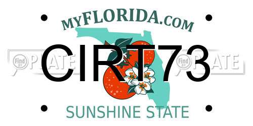 CIRT73 Florida License Plate