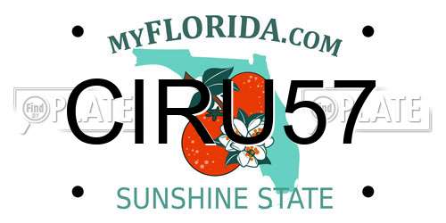 CIRU57 Florida License Plate