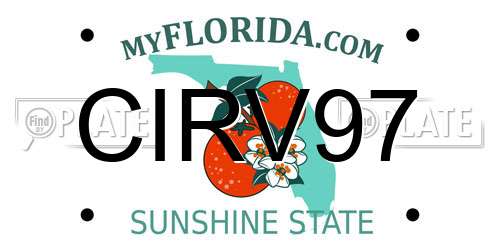 CIRV97 Florida License Plate