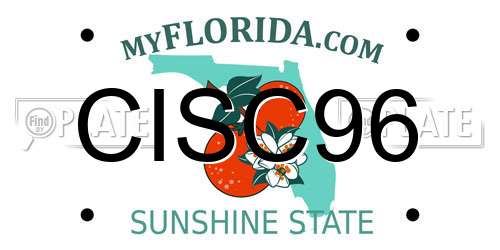 CISC96 Florida License Plate
