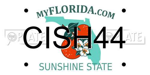 CISH44 Florida License Plate