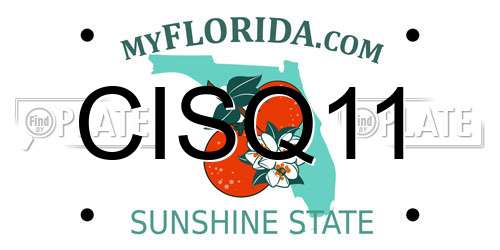 CISQ11 Florida License Plate