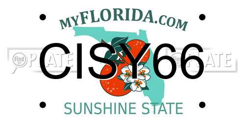 CISY66 Florida License Plate