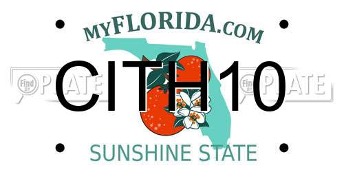 CITH10 Florida License Plate