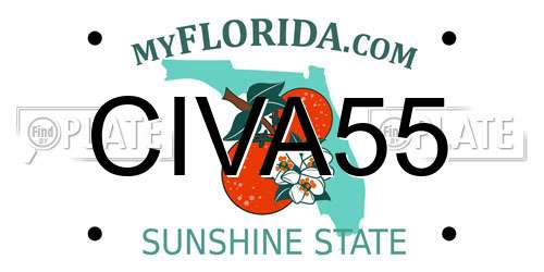 CIVA55 Florida License Plate